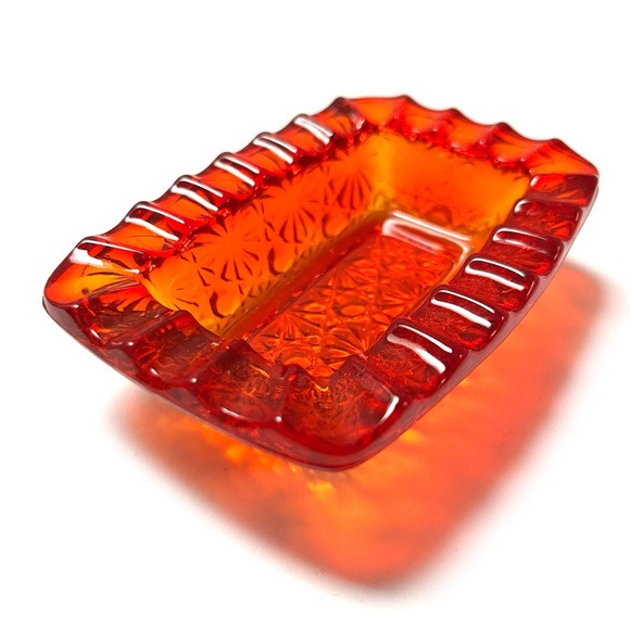 Vintage Glass Ashtray MCM - Picture 3 of 3